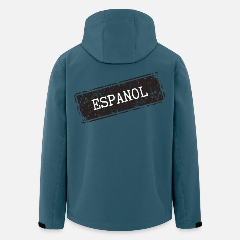 Espanol Inspiriert Schriftzug Design - Recycelte Männer Softshell-Jacke von Stanley/Stella - Dunkles Petrol