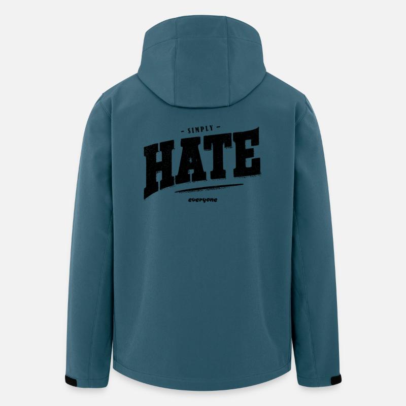 SImply hate everyone - Recycelte Männer Softshell-Jacke von Stanley/Stella - Dunkles Petrol