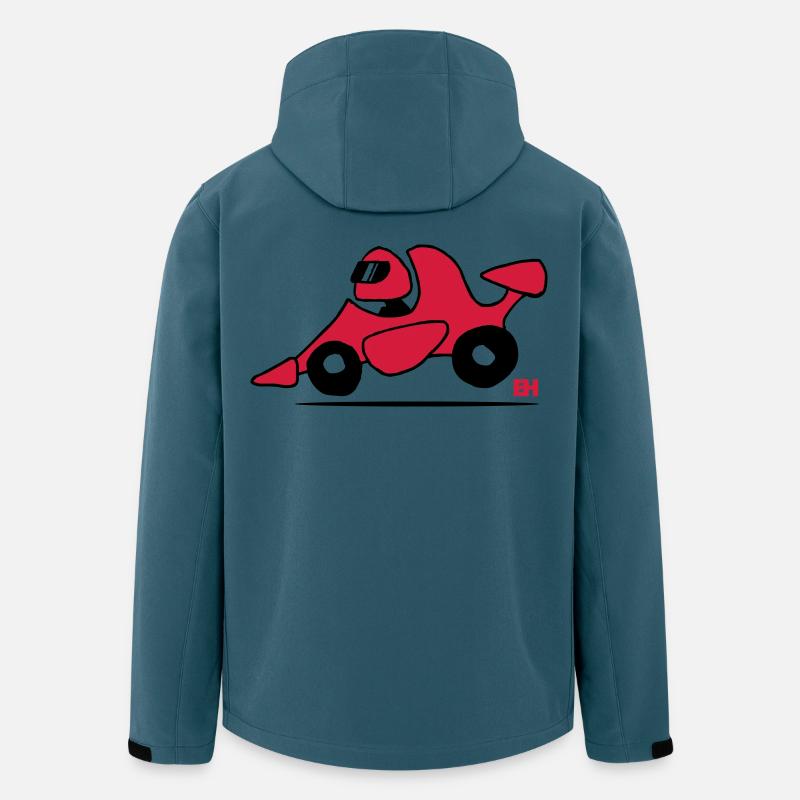Rennwagen - Recycelte Männer Softshell-Jacke von Stanley/Stella - Dunkles Petrol