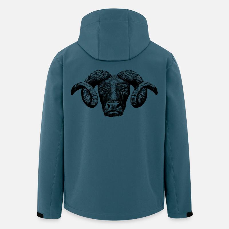 Minotauros / Kopf - Recycelte Männer Softshell-Jacke von Stanley/Stella - Dunkles Petrol