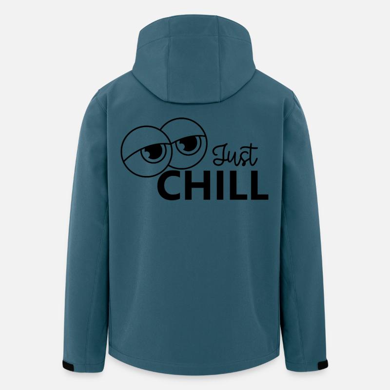 Just Chill / Just Relaxed - Recycelte Männer Softshell-Jacke von Stanley/Stella - Dunkles Petrol