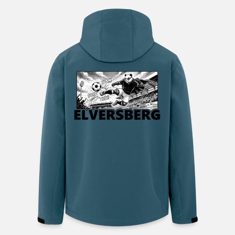 Fußball Panda Kaiserlinde Elversberg - Recycelte Männer Softshell-Jacke von Stanley/Stella - Dunkles Petrol