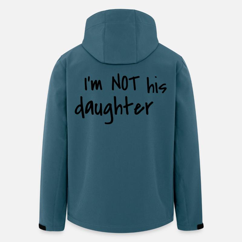 I'm not his daughter - Recycelte Männer Softshell-Jacke von Stanley/Stella - Dunkles Petrol