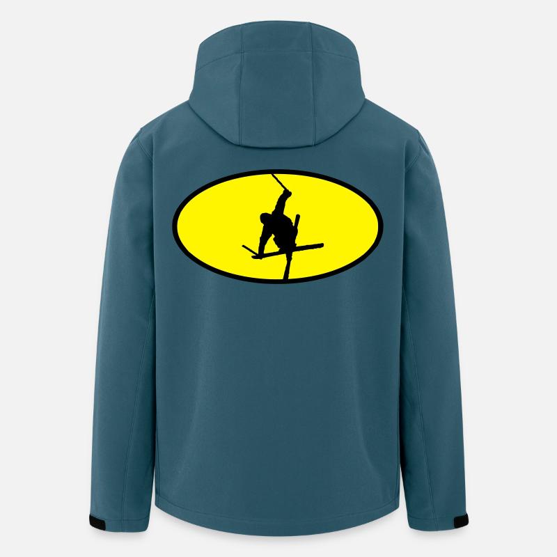 Ski Freestyle Logo - Recycelte Männer Softshell-Jacke von Stanley/Stella - Dunkles Petrol