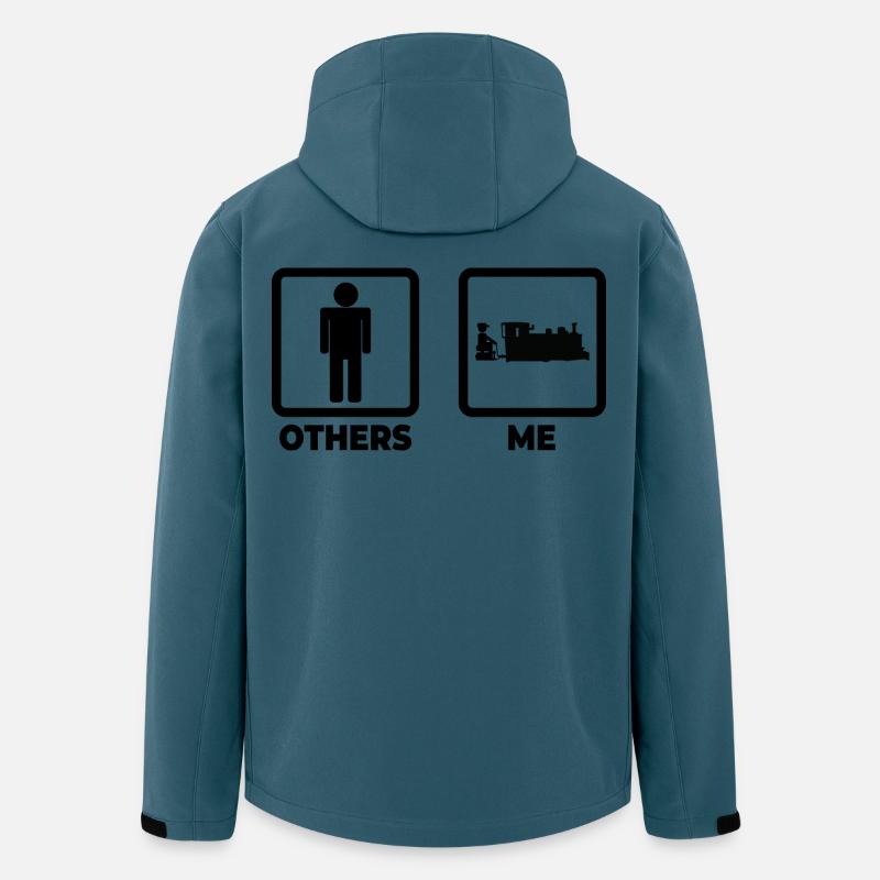 Leben eines Eisenbahners - Recycelte Männer Softshell-Jacke von Stanley/Stella - Dunkles Petrol