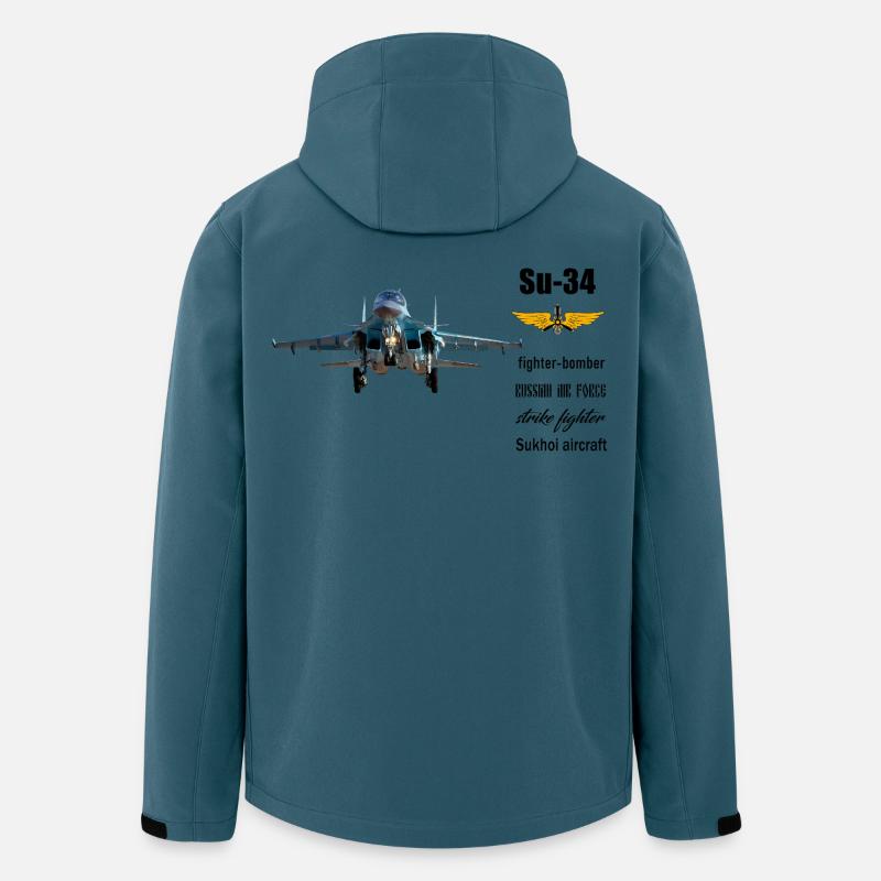 Su-34 - Recycelte Männer Softshell-Jacke von Stanley/Stella - Dunkles Petrol