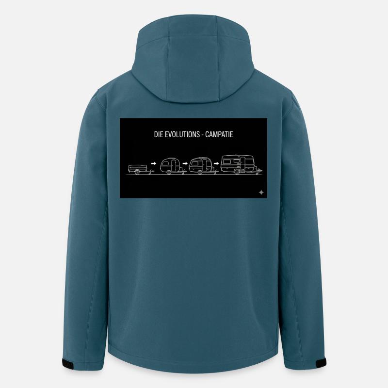 die evolutions campatie - Recycelte Männer Softshell-Jacke von Stanley/Stella - Dunkles Petrol
