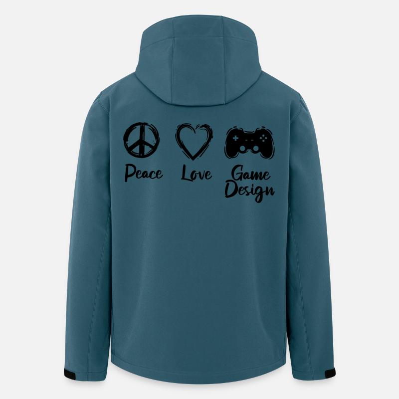 Ich liebe Spielentwicklung - Recycelte Männer Softshell-Jacke von Stanley/Stella - Dunkles Petrol