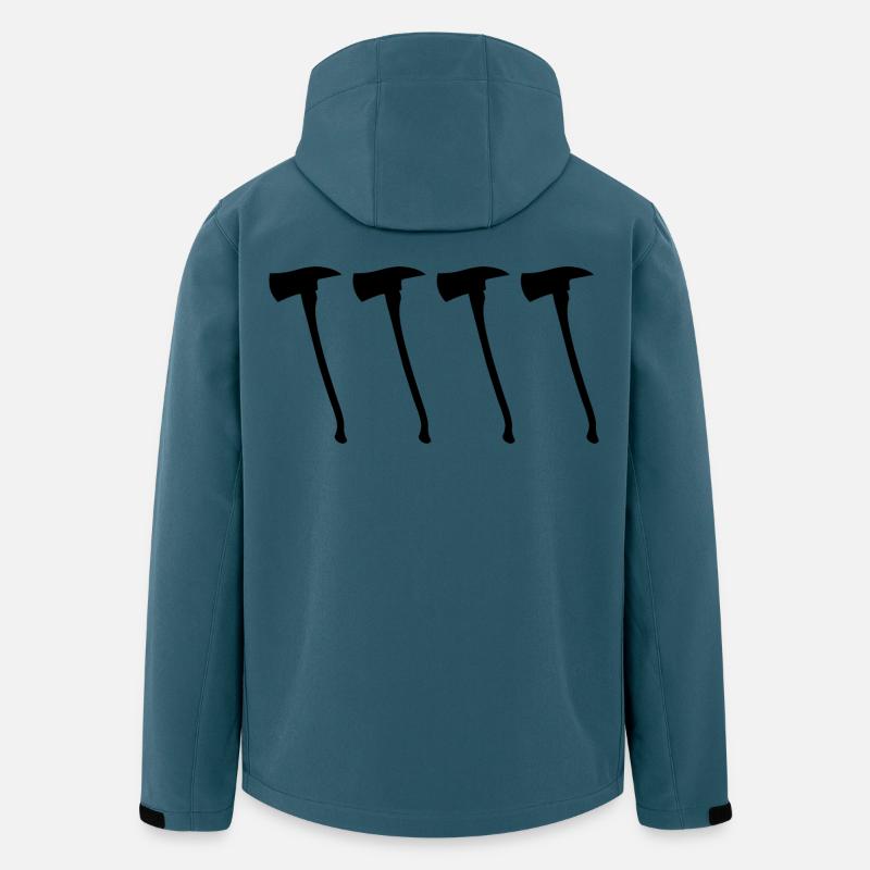 Feuerwehraxt - Recycelte Männer Softshell-Jacke von Stanley/Stella - Dunkles Petrol