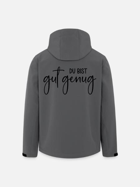 Du bist gut genug - Recycelte Männer Softshell-Jacke von Stanley/Stella - Dunkles Petrol