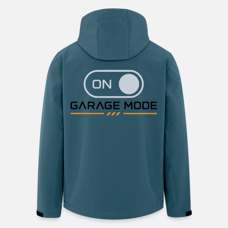 Garage Mode On – Mechanic Biker - Recycelte Männer Softshell-Jacke von Stanley/Stella - Dunkles Petrol