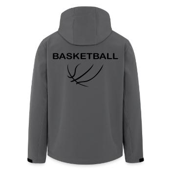 Basketball - Recycelte Männer Softshell-Jacke von Stanley/Stella - Dunkles Petrol - Hinten - AI Model Male 185 light (185cm)
