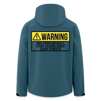 Cairn terrier - Veste softshell homme en polyester recyclé Stanley/Stella - bleu pétrole foncé - Dos - AI Model Male 185 light (185cm)