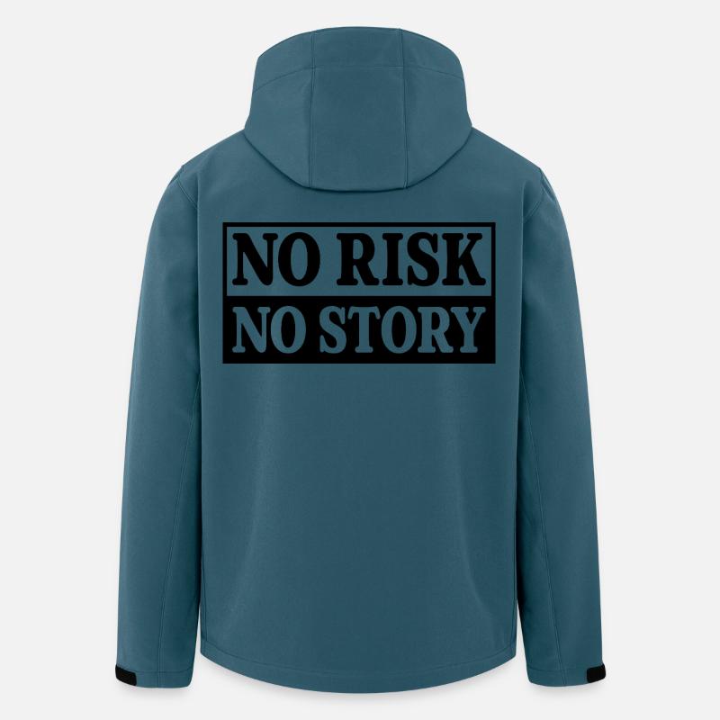 Pas de risque, pas d’histoire - Veste softshell homme en polyester recyclé Stanley/Stella - bleu pétrole foncé