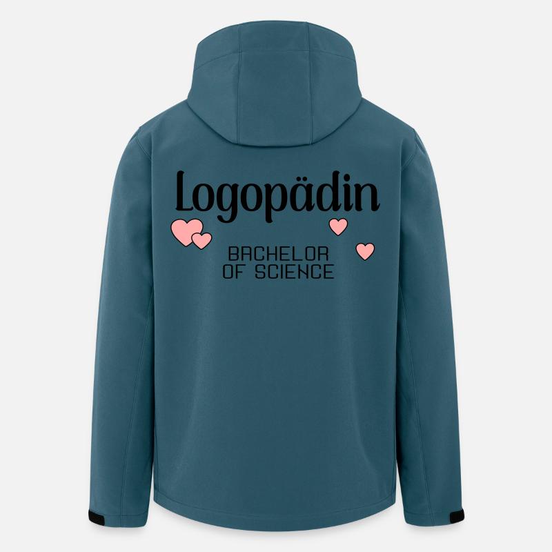 Programme de licence en orthophonie - Veste softshell homme en polyester recyclé Stanley/Stella - bleu pétrole foncé