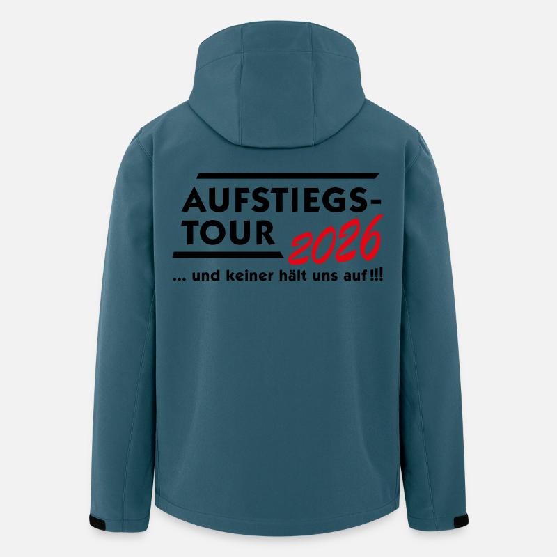 Aufstiegstour 2026 - Recycelte Männer Softshell-Jacke von Stanley/Stella - Dunkles Petrol