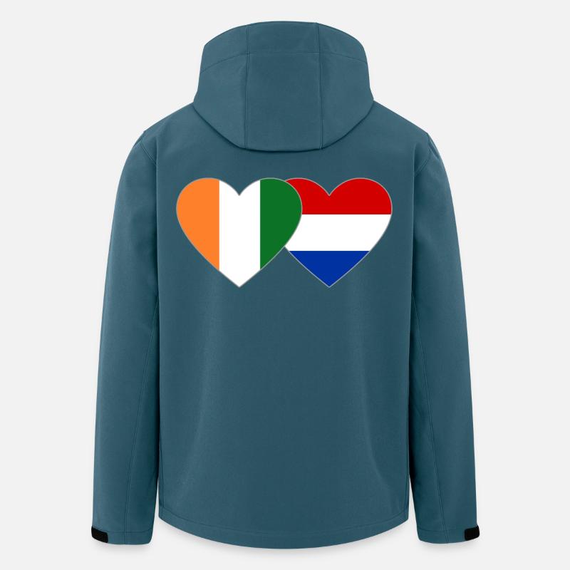 Elfenbeinküste Holland Flagge - Recycelte Männer Softshell-Jacke von Stanley/Stella - Dunkles Petrol
