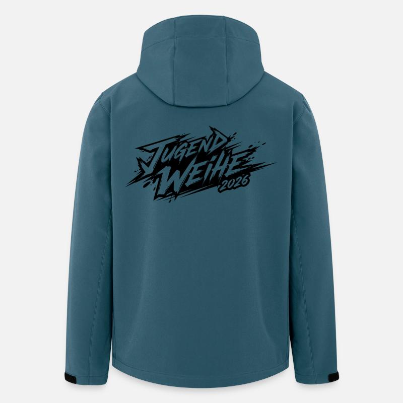 Jugendweihe 2026 - Recycelte Männer Softshell-Jacke von Stanley/Stella - Dunkles Petrol