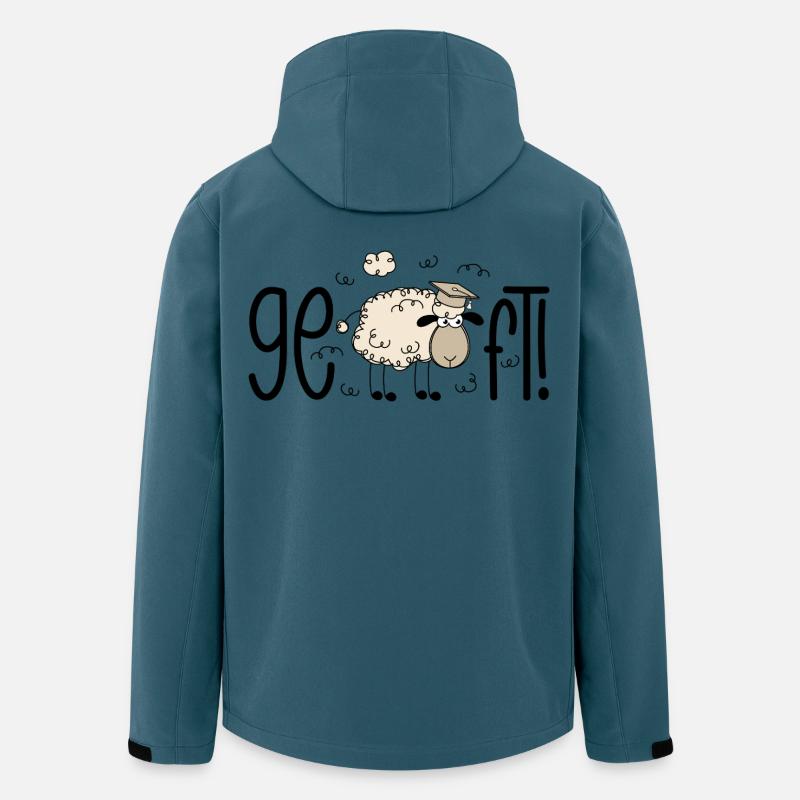 Geschafft! Schaf - Recycelte Männer Softshell-Jacke von Stanley/Stella - Dunkles Petrol
