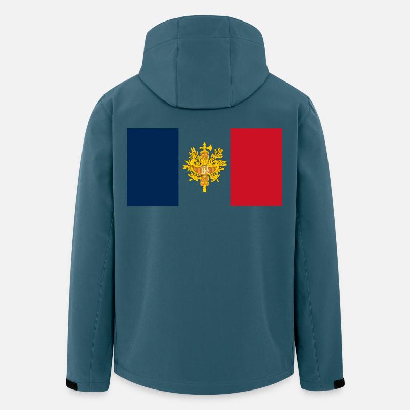 Farbe bekennen – Frankreich - Recycelte Männer Softshell-Jacke von Stanley/Stella - Dunkles Petrol
