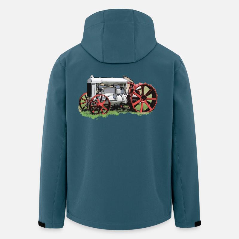 Traktor Fordson Model F - Recycelte Männer Softshell-Jacke von Stanley/Stella - Dunkles Petrol