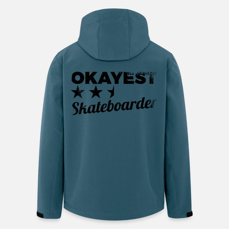 Skateboarder - Recycelte Männer Softshell-Jacke Discoverer von Stanley/Stella - Dunkles Petrol