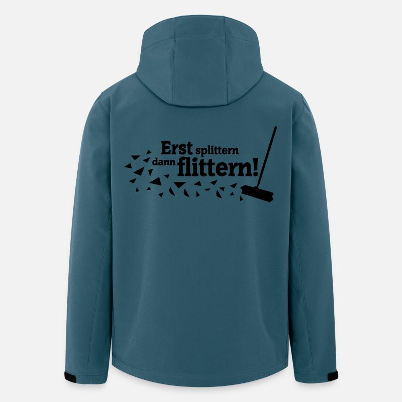 Polterabend Spruch - Recycelte Männer Softshell-Jacke von Stanley/Stella - Dunkles Petrol