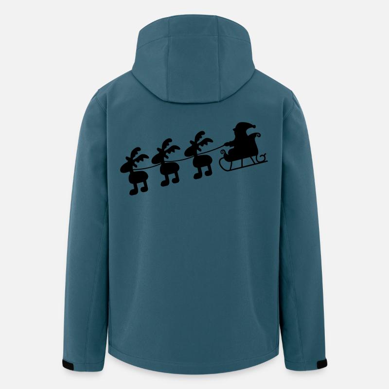 Weihnachten - Recycelte Männer Softshell-Jacke von Stanley/Stella - Dunkles Petrol