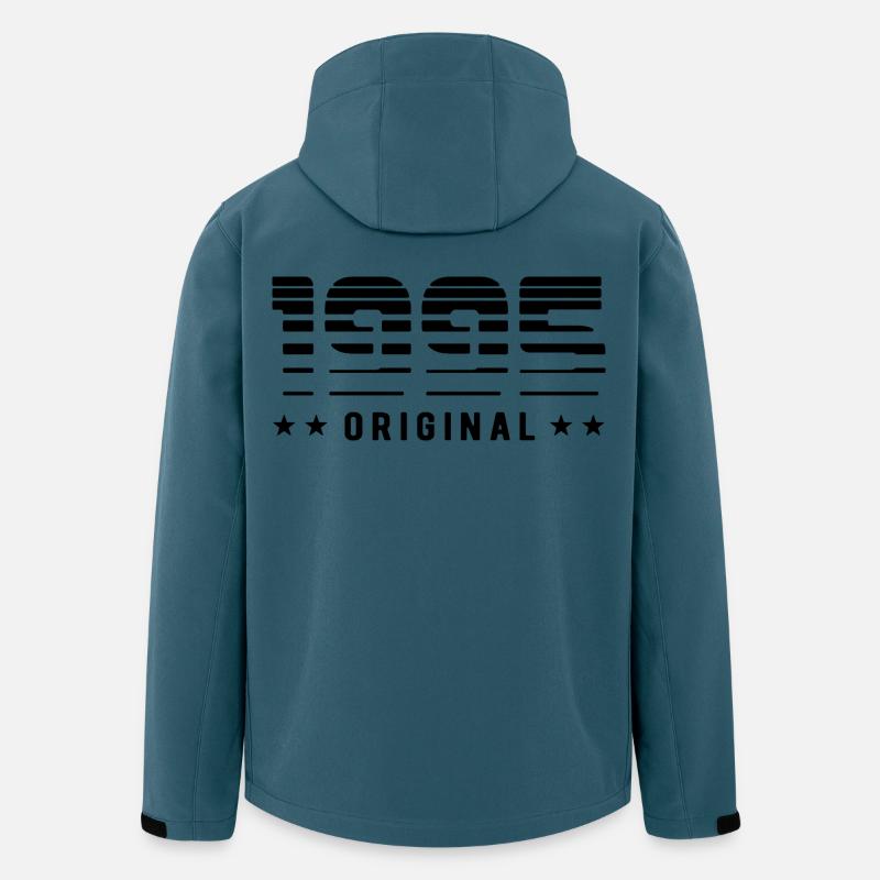 Original 1995 Édition Limitée - Anniversaire - Veste softshell homme en polyester recyclé Stanley/Stella - bleu pétrole foncé