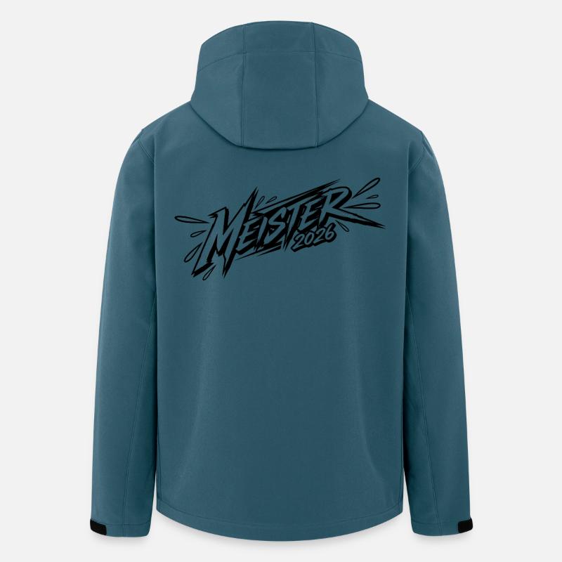 Meister 2026 - Recycelte Männer Softshell-Jacke von Stanley/Stella - Dunkles Petrol