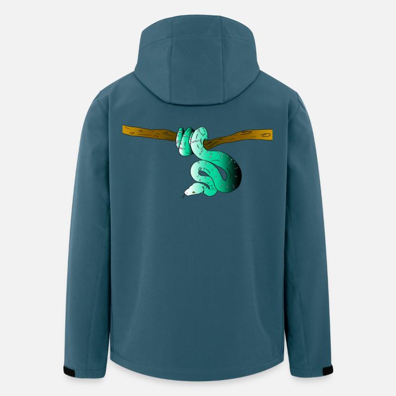 Serpent (couleur) - Veste softshell homme en polyester recyclé Stanley/Stella - bleu pétrole foncé