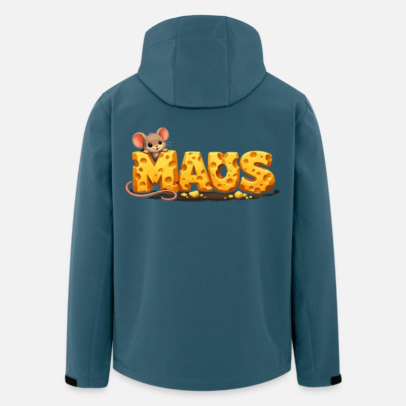 Kölner Karnevalsmaus Süß Fasching Kostüm - Recycelte Männer Softshell-Jacke von Stanley/Stella - Dunkles Petrol