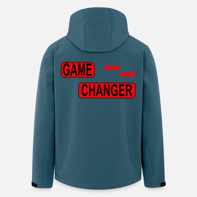 Game Changer / Veränderung / Statement - Recycelte Männer Softshell-Jacke von Stanley/Stella - Dunkles Petrol