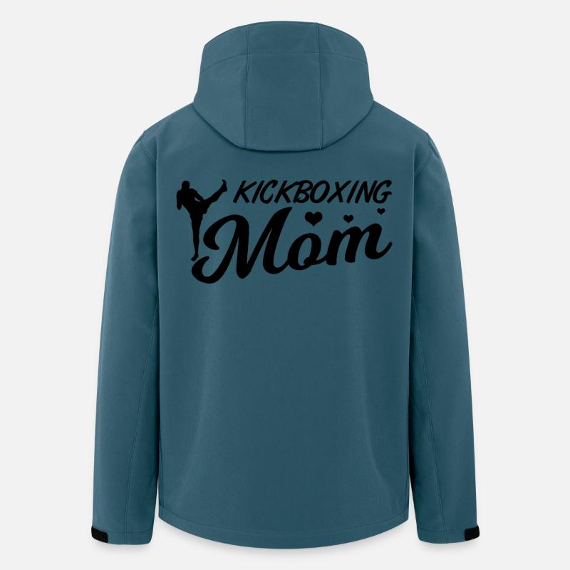 Kickboxer Mama - Recycelte Männer Softshell-Jacke von Stanley/Stella - Dunkles Petrol