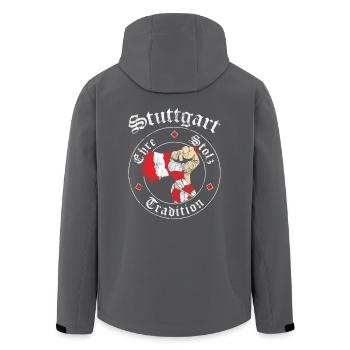 Stuttgart Ehre Stolz Tradition No II - Recycelte Männer Softshell-Jacke von Stanley/Stella -  - Hinten - AI Model Male 185 light (185cm)