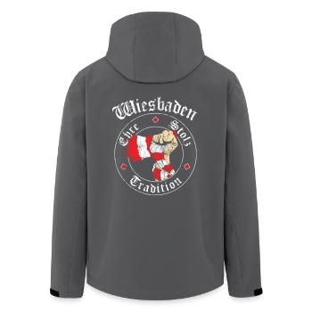 Wiesbaden Ehre Stolz Tradition No II - Recycelte Männer Softshell-Jacke von Stanley/Stella -  - Hinten - AI Model Male 185 light (185cm)