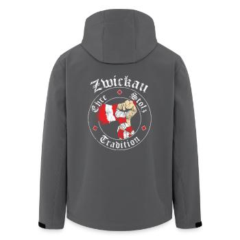 Zwickau Ehre Stolz Tradition No II - Recycelte Männer Softshell-Jacke von Stanley/Stella -  - Hinten - AI Model Male 185 light (185cm)