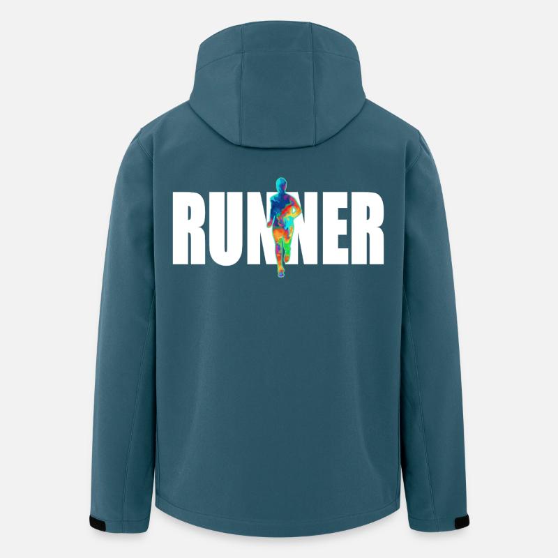 Läufer - Recycelte Männer Softshell-Jacke von Stanley/Stella - Dunkles Petrol