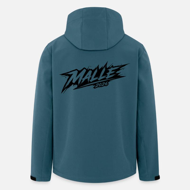 Malle 2026 - Recycelte Männer Softshell-Jacke von Stanley/Stella - Dunkles Petrol