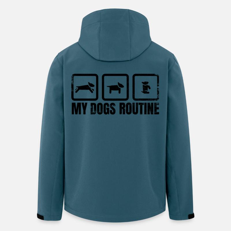 Dog Routine - Men’s Recycled Softshell Jacket by Stanley/Stella - stargazer