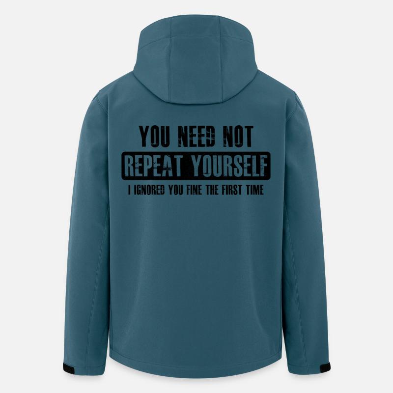 you need not repeat yourself - Recycelte Männer Softshell-Jacke von Stanley/Stella - Dunkles Petrol