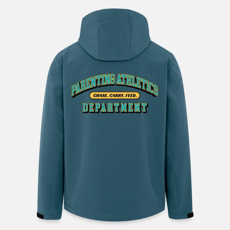 Parenting Athletics Department - Eltern Design - Recycelte Männer Softshell-Jacke von Stanley/Stella - Dunkles Petrol