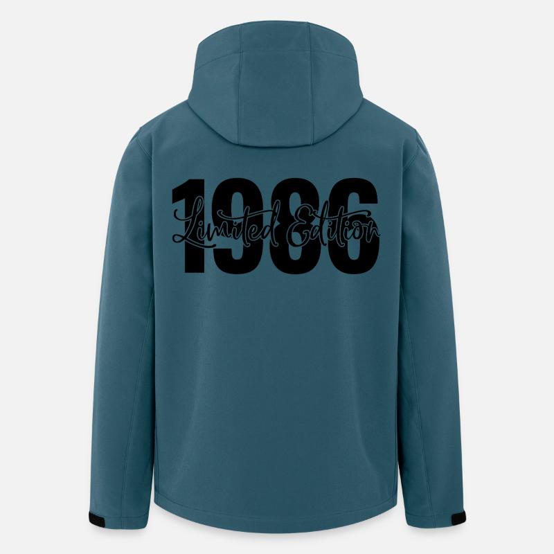 Limited edition 1986 - Recycelte Männer Softshell-Jacke von Stanley/Stella - Dunkles Petrol