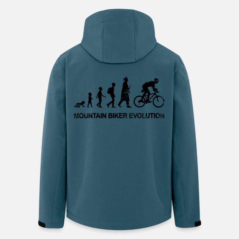 Entwicklung eines Mountainbikers - Recycelte Männer Softshell-Jacke von Stanley/Stella - Dunkles Petrol