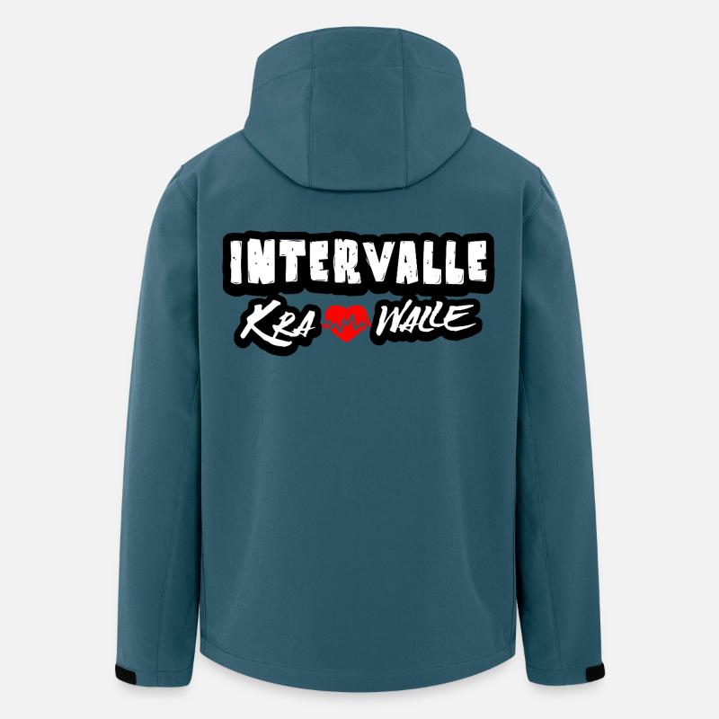 Intervalle Krawalle - Recycelte Männer Softshell-Jacke von Stanley/Stella - Dunkles Petrol