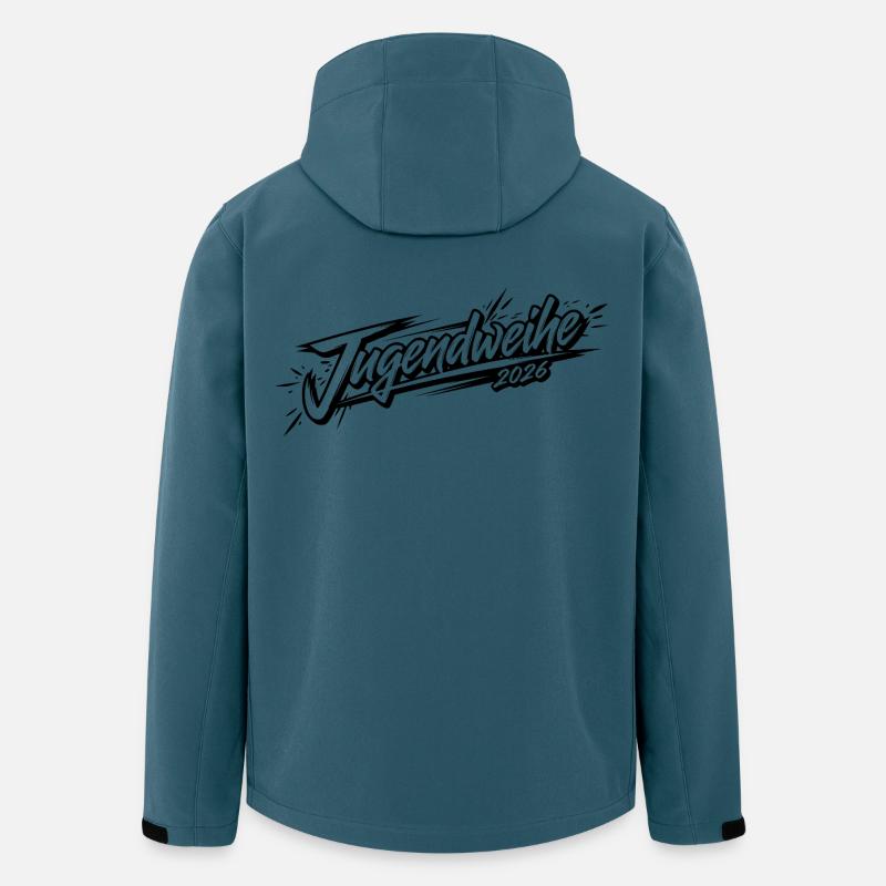 Jugendweihe 2026 - Recycelte Männer Softshell-Jacke von Stanley/Stella - Dunkles Petrol