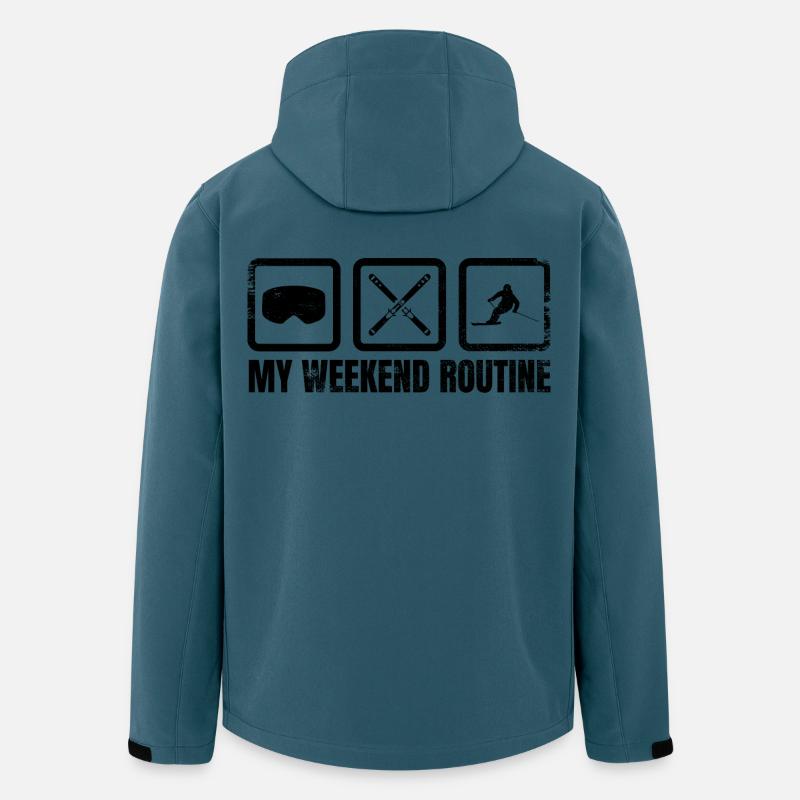 Skier Weekend Routine - Men’s Recycled Softshell Jacket by Stanley/Stella - stargazer