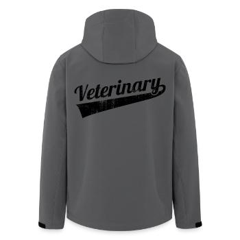Veterinarian - Men’s Recycled Softshell Jacket by Stanley/Stella - stargazer - Back - AI Model Male 185 light (185cm)