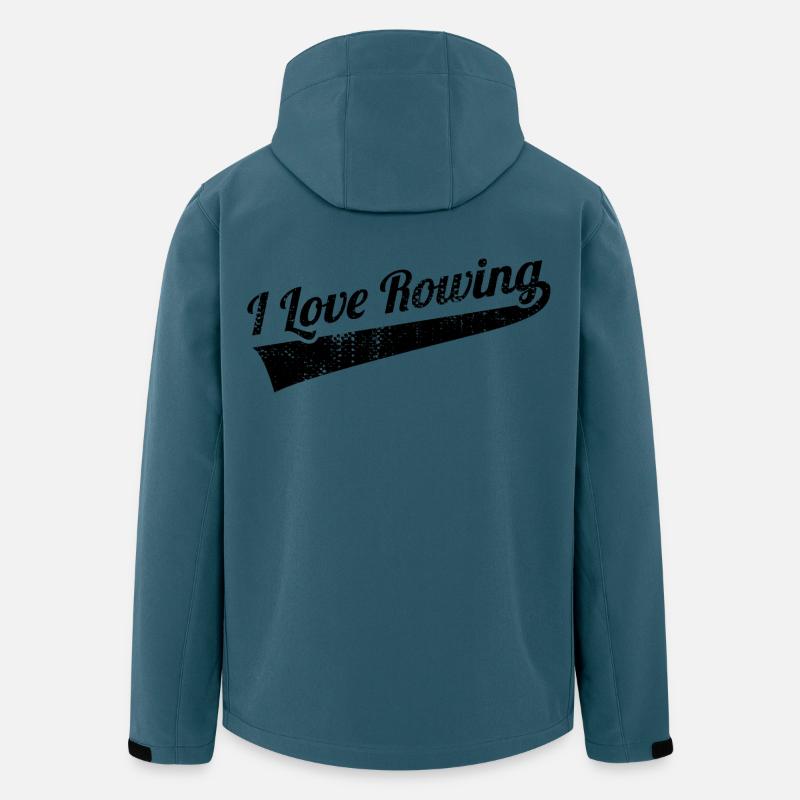 Ruder Liebhaber - Recycelte Männer Softshell-Jacke von Stanley/Stella - Dunkles Petrol