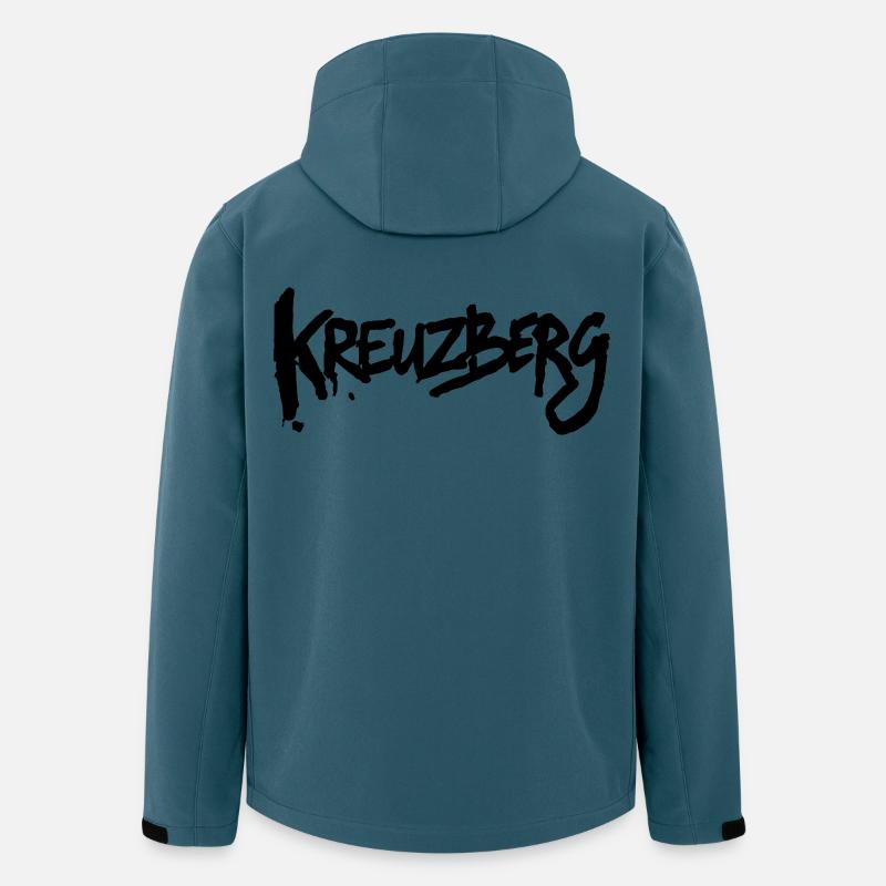 Kreuzberg - Recycelte Männer Softshell-Jacke von Stanley/Stella - Dunkles Petrol